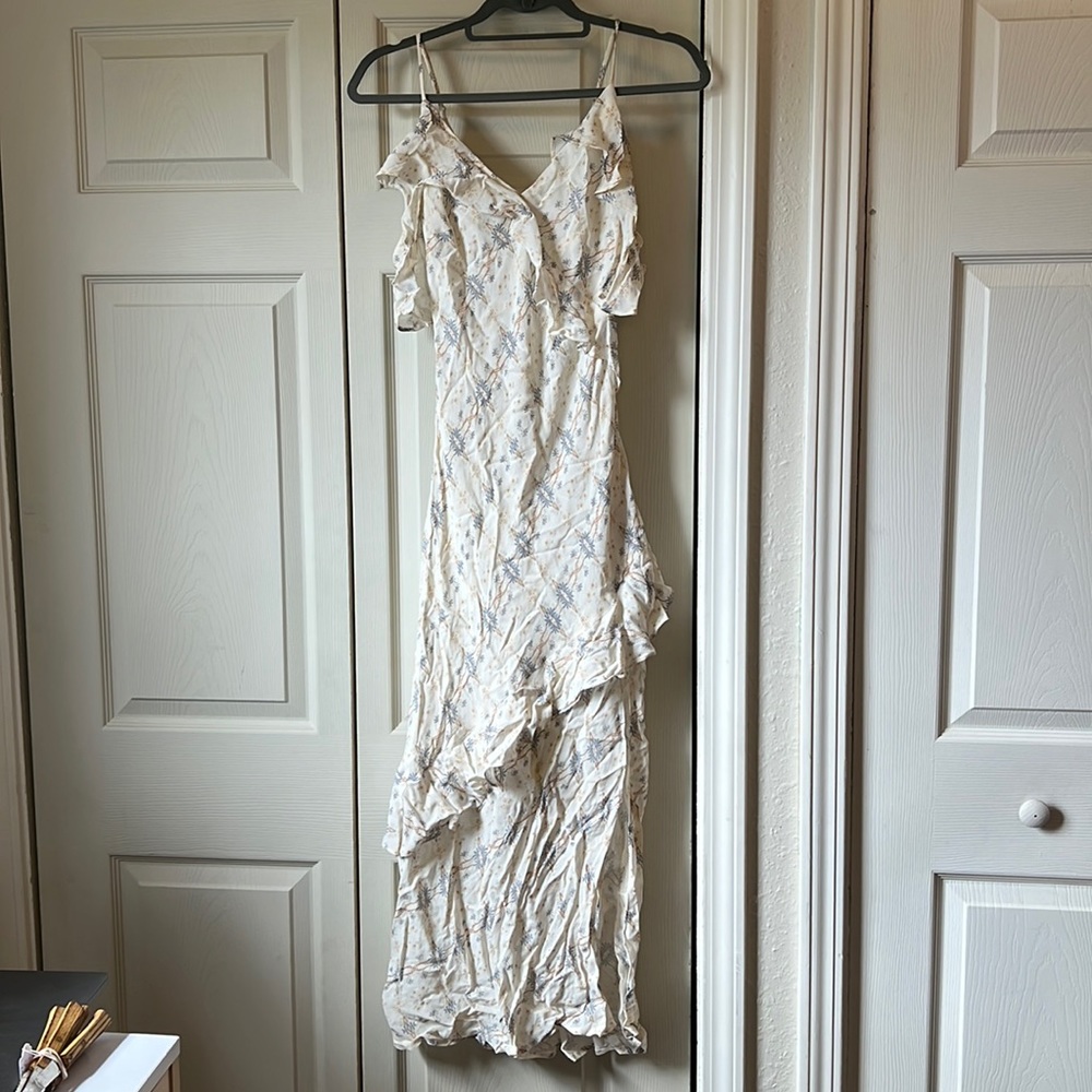 ASTR cream midi dress